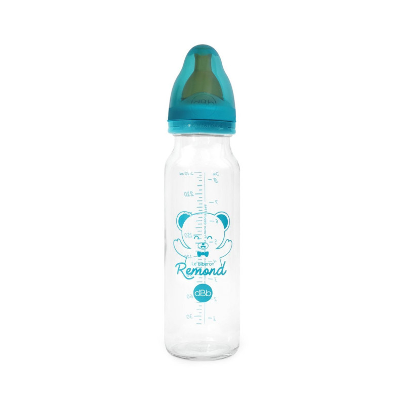 Biberon en verre 240ml avec tétine nn ciel