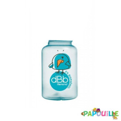 Biberon 120ml nu polypropylène turquoise
