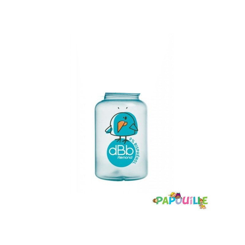 Biberon 120ml nu polypropylène turquoise