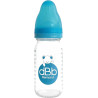 Biberon en verre regul'Air 110 ml - tétine NN silicone - Turquoise