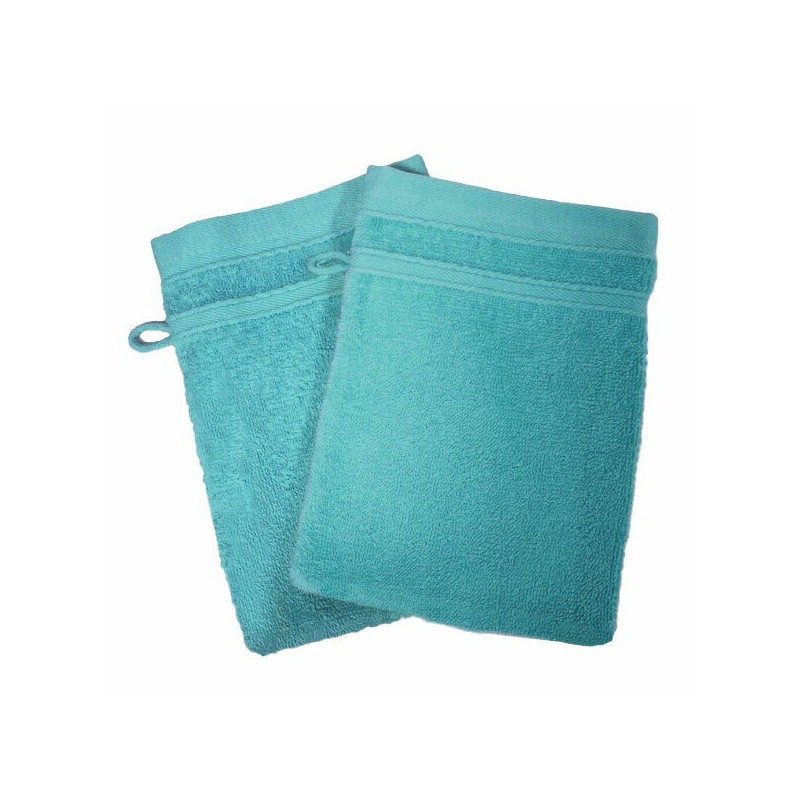 Gant de toilette éponge 20 x 15 cm 400 gr anis