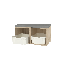 Banc sur-chaussures - 2 places - T3
