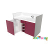 Meuble à langer une cuve - modèle 1 - 1500 x 830 mm prune