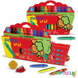 Pack 10 crayons cire