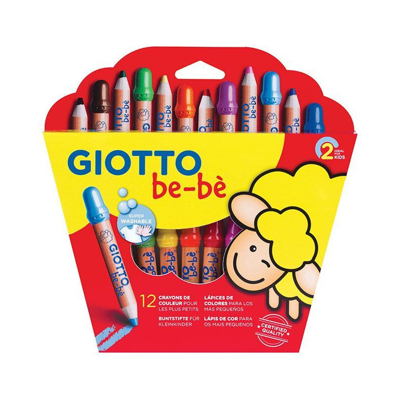 Etui 12 crayons maxi giotto bebe