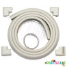 Rouleau mousse antichoc + 4 coins - gris clair
