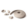 Rouleau mousse antichoc + 4 coins - gris clair