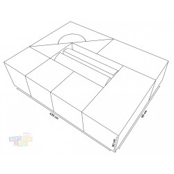 Set de 11 blocs en mousse pour structure de motricité complète