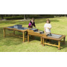 Set de 3 tables d'eau en plein air