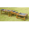 Set de 3 tables d'eau en plein air