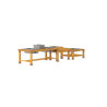 Set de 3 tables d'eau en plein air