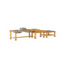 Set de 3 tables d'eau en plein air