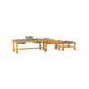 Set de 3 tables d'eau en plein air