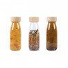 Pack de 3 bouteilles sensorielles : Float curcuma, sienne et brun