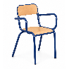 Fauteuil en bois adulte - H 46 cm T6