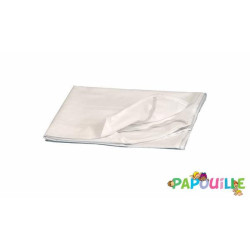Drap housse plateau pour couchette poly-coton 131x58cm blanc