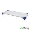 Drap housse plateau pour couchette poly-coton 131x58cm blanc