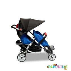 Poussette quadruple 4 places multiple compacte et légère