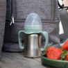 tasse Inox avec anse bec souple silicone