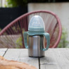 tasse Inox avec anse bec souple silicone