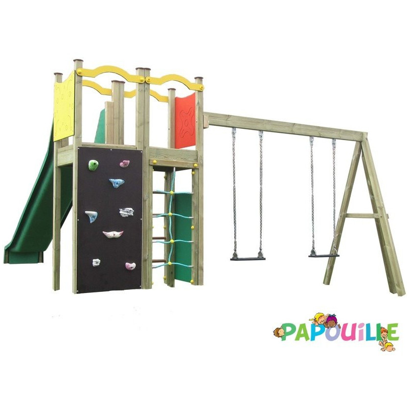 Parcours pour crèche en mousse avec tapis