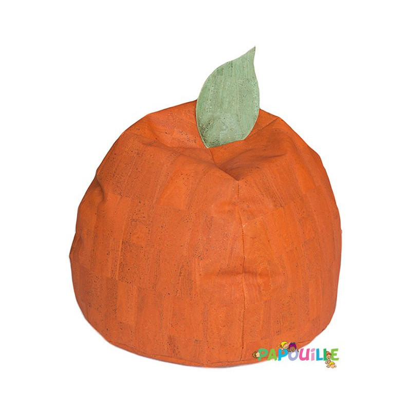 Pouf orange en liège