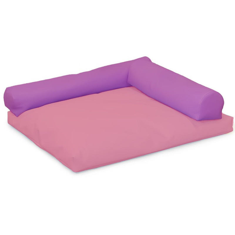 Coussin carré avec rouleaux