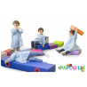 Camion de coussins bleu
