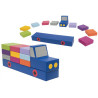 Camion de coussins bleu