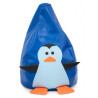Pouf bleu pingouin