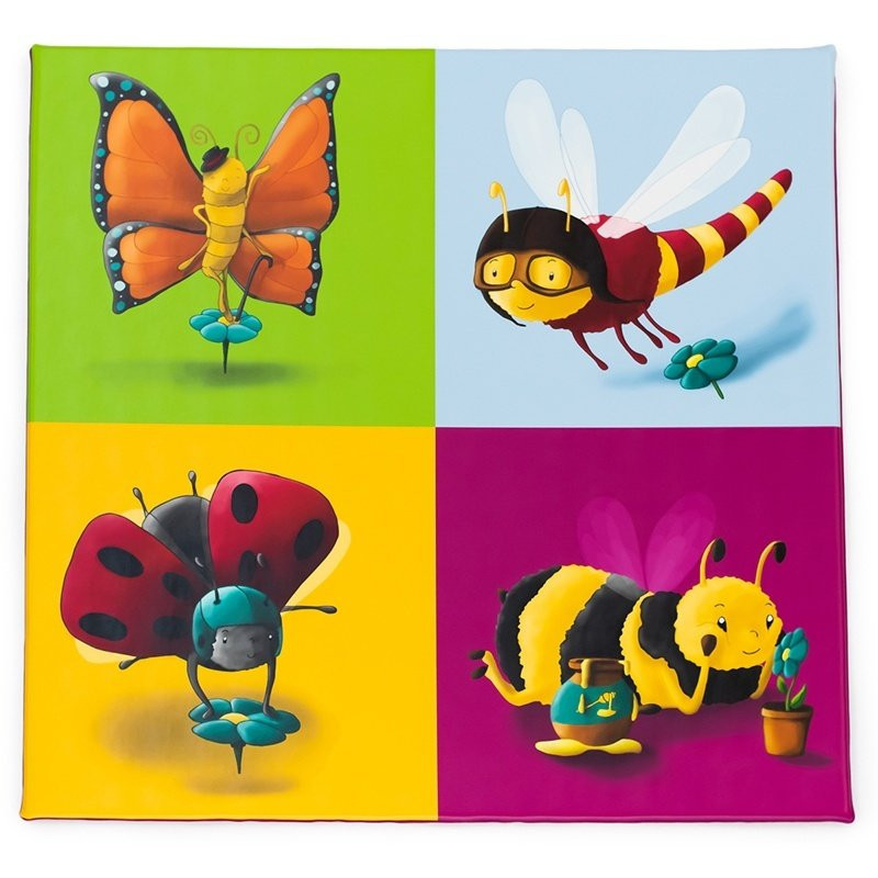 Tapis de gym les insectes 130 x 130 x 3 cm