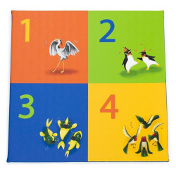Tapis de gym ludique les chiffres 130 x 130 x 3 cm