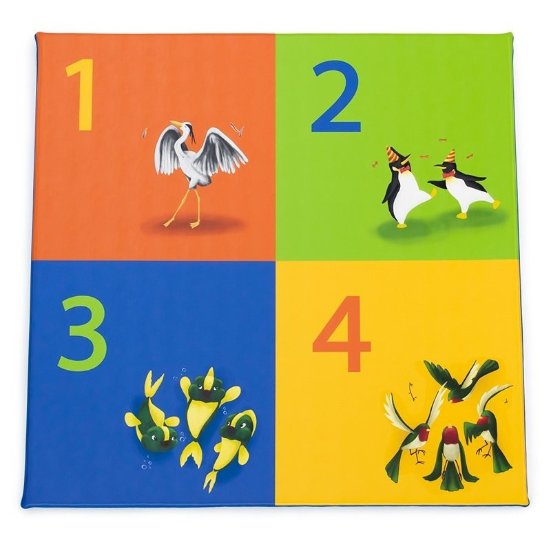 Tapis de gym ludique les chiffres 130 x 130 x 3 cm