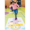 Tapis jeu marelle arc en ciel 200 x 100 x 2 cm