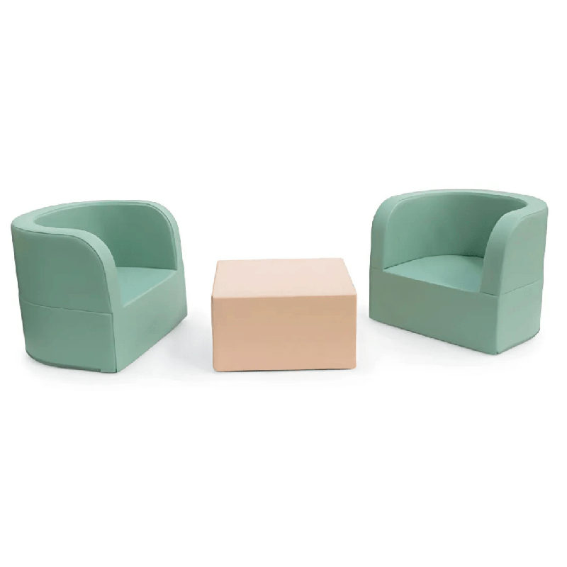 Ensemble de fauteuils avec carré