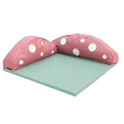 Tapis carré avec coussins