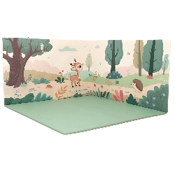 Grand tapis mural - la forêt