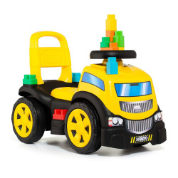 Porteur enfant camion 3 en 1 avec cube