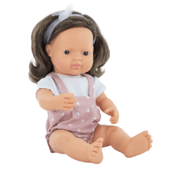 Poupée brune avec tenue - 38 cm