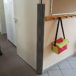 Anti pince-doigts Garomin rail + vis + ADH - Vert
