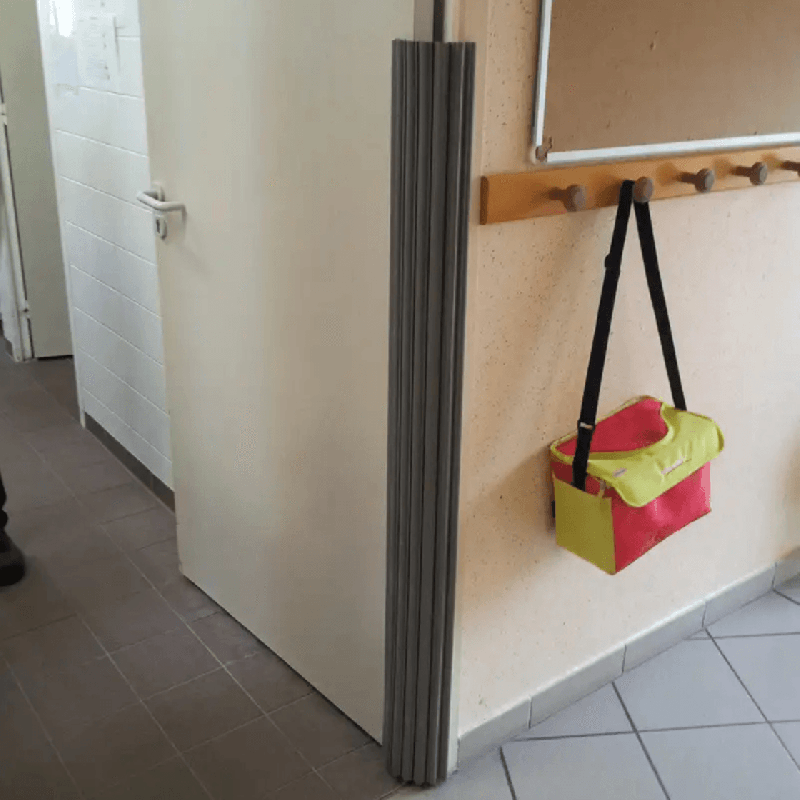 Anti pince-doigts Garomin rail + vis + ADH - Vert