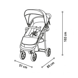 Poussette avec siège auto - jusqu'à 22 Kg