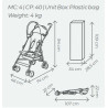 Poussette simple - jusqu'à 15 Kg