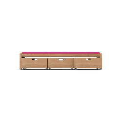 Banc et ses 3 casiers naturel
