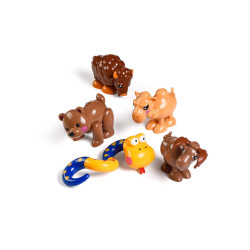 Lot de 5 figurines articulées Sauvages - Tolo