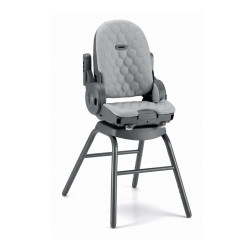 Chaise haute évolutive 4 en 1 - Gris