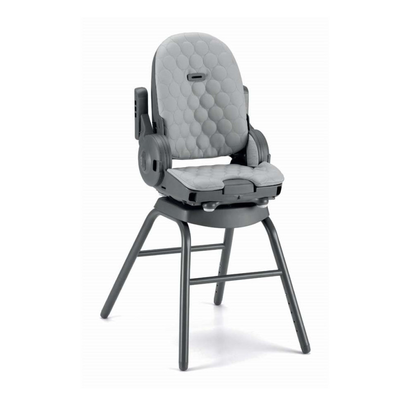 Chaise haute évolutive 4 en 1 - Gris