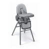 Chaise haute évolutive 4 en 1 - Gris
