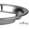 Assiette inox 3 compartiments 22 cm
