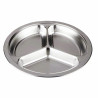 Assiette inox 3 compartiments 22 cm